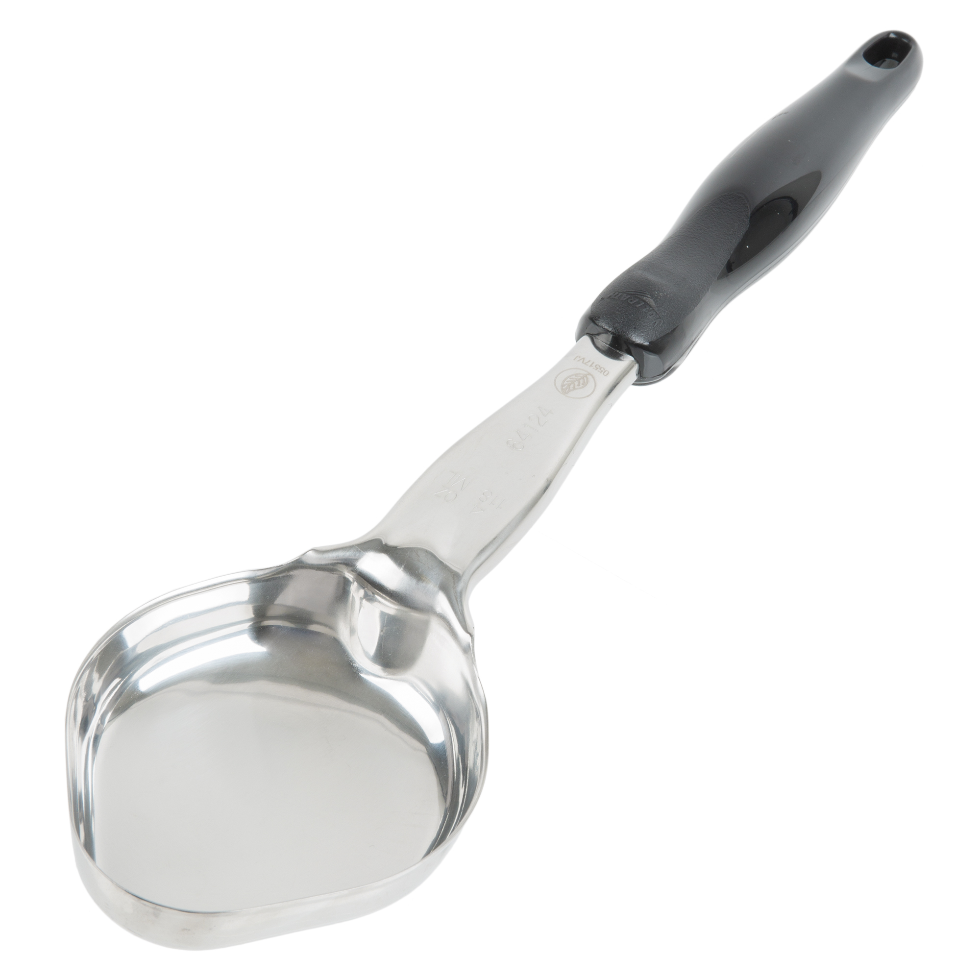 Colher-Concha de Porcionamento 89ml Aço Inoxidável Cabo Nylon