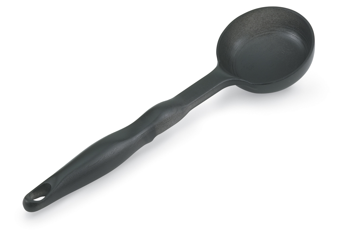 Concha de Servir Redonda Nylon 88 ml Preta para Controlo de Porções