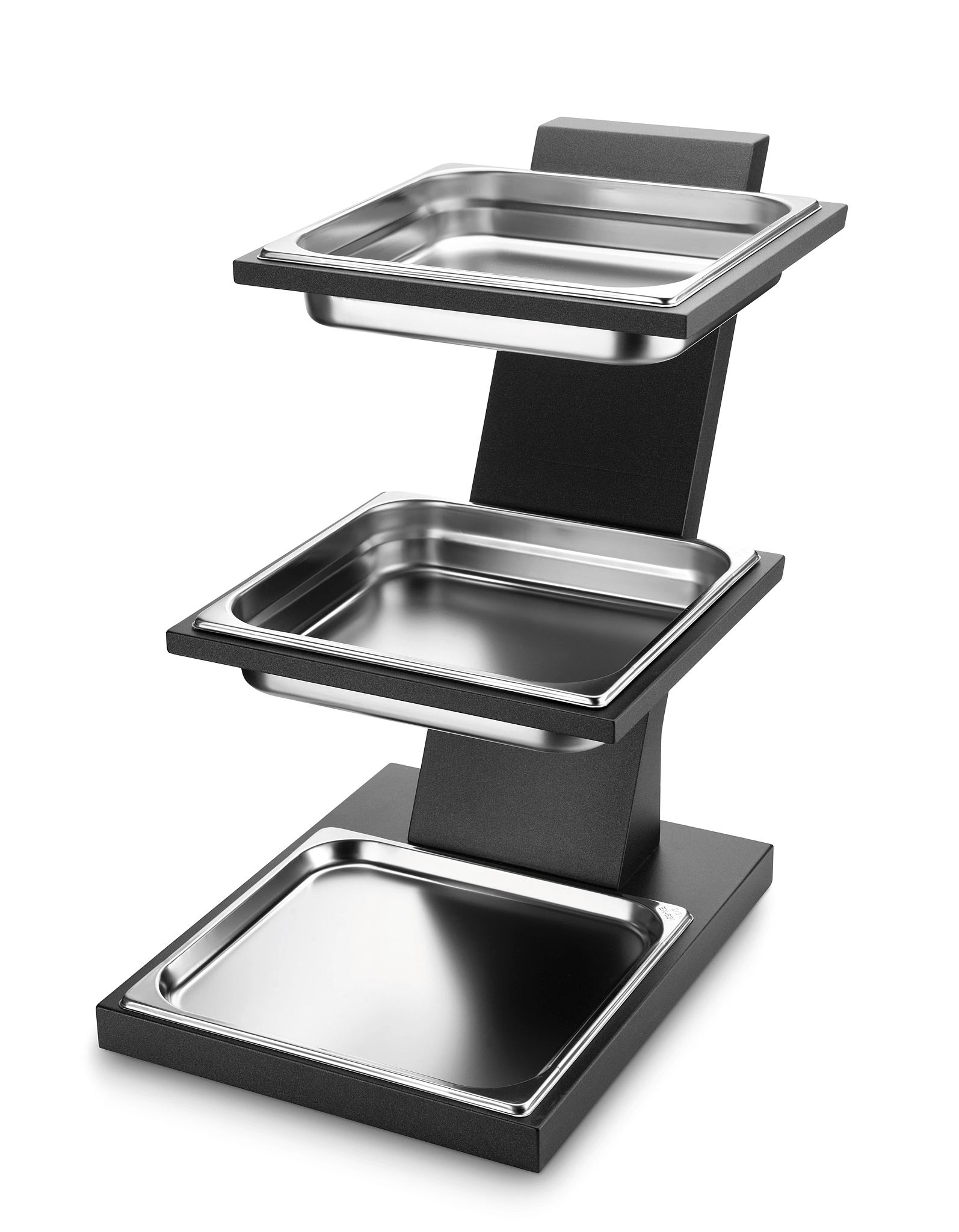 Suporte Expositivo 3 Níveis GN 2/3 Cúbico - 651x280x591mm