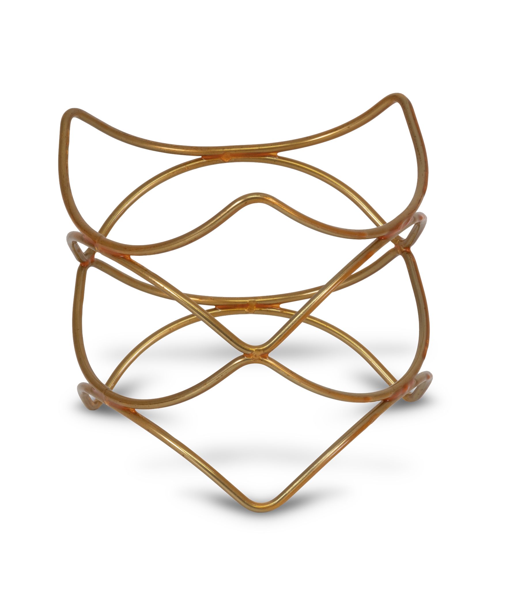 Suporte de Buffet Dourado 21.5x21.5x20 cm