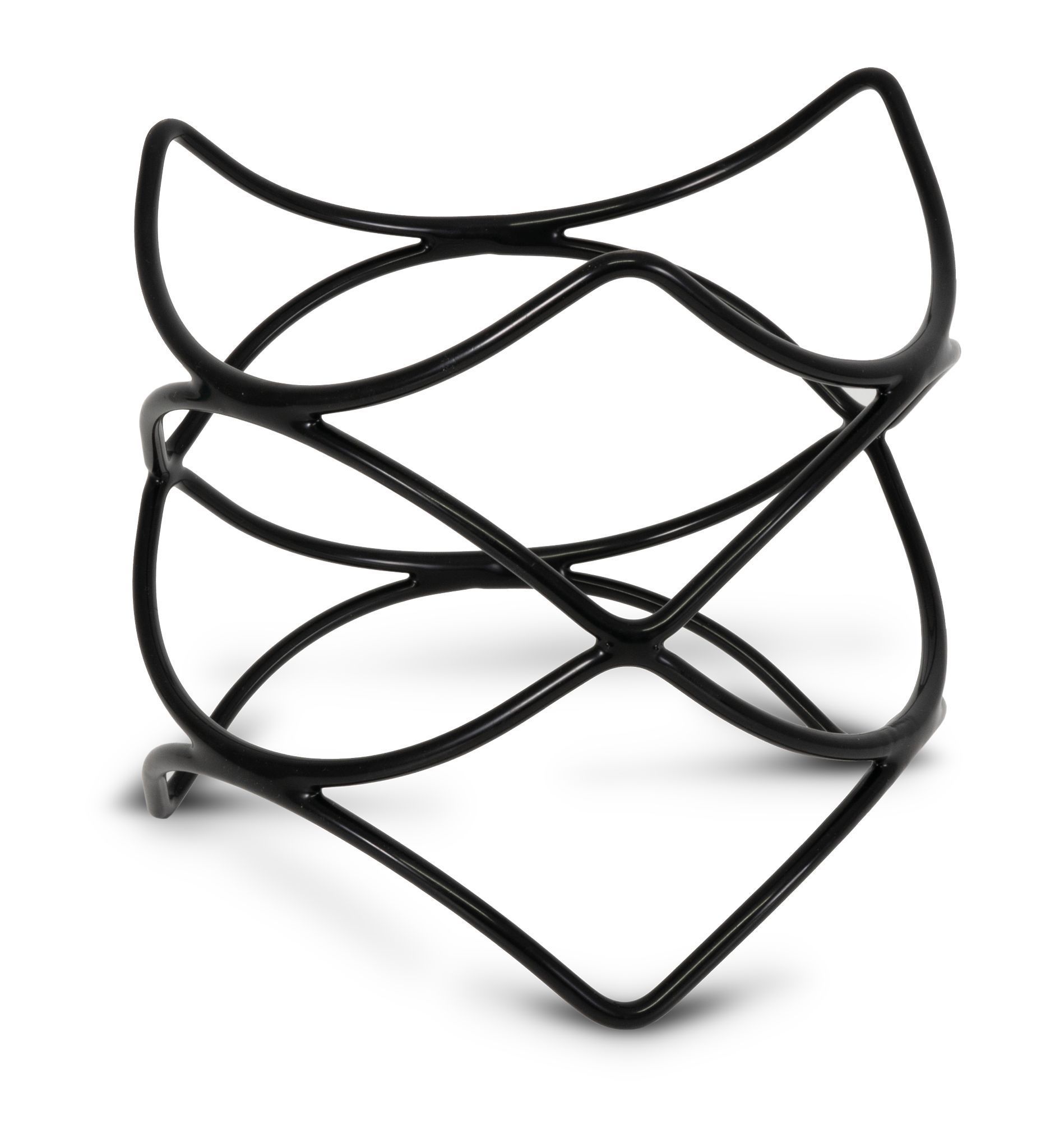 Suporte de Buffet Quadrado Preto 21.5x21.5cm para Apresentação