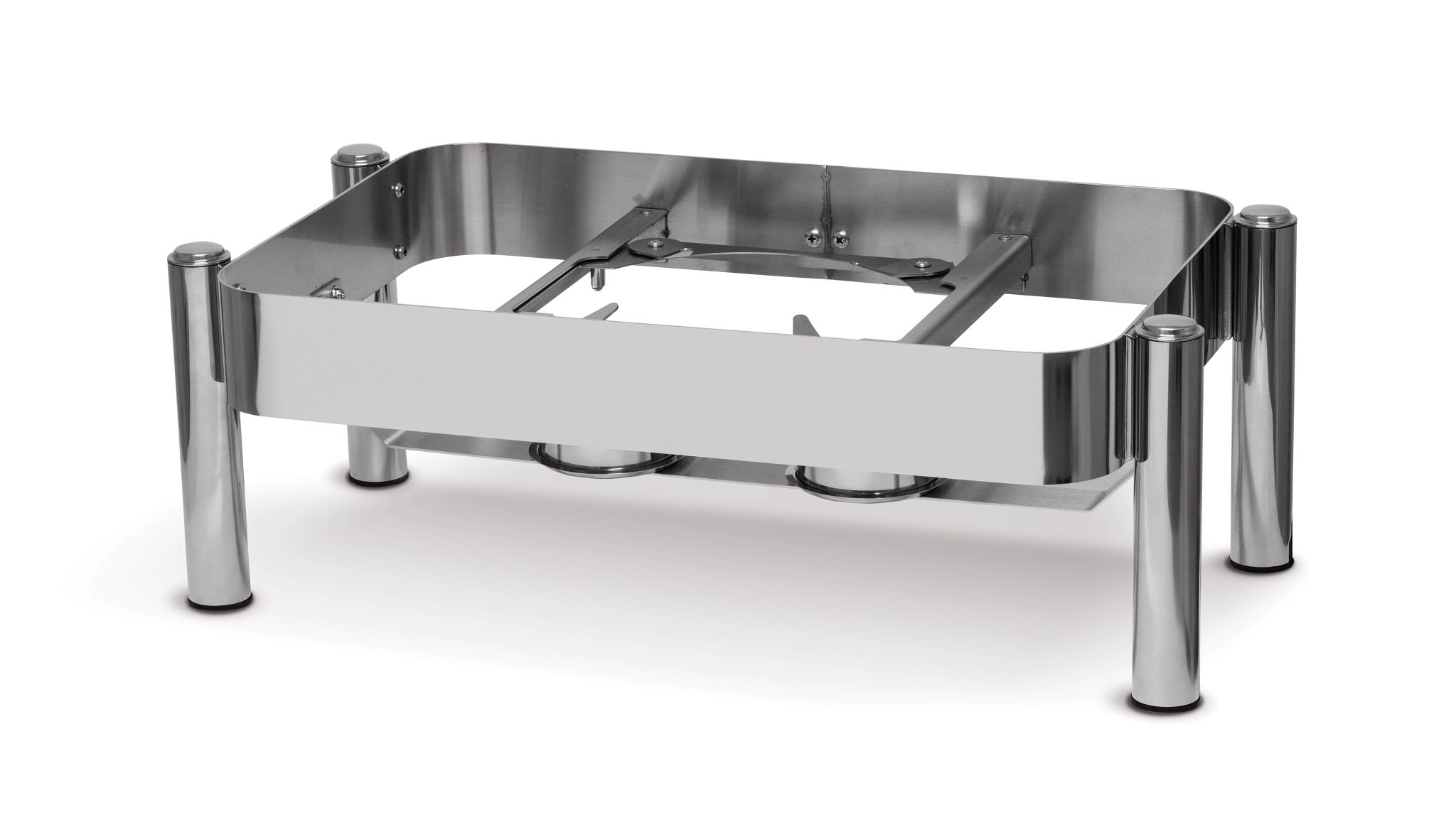 Suporte para Chafing Dish Retangular em Aço Inoxidável