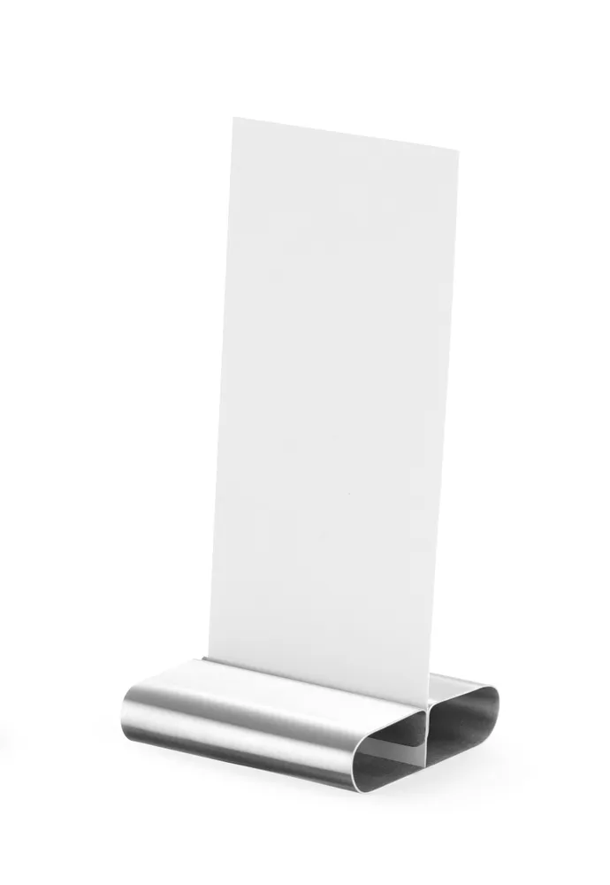 Suporte de Ementa para Mesa em Aço Inoxidável - Pack 6 Unid.