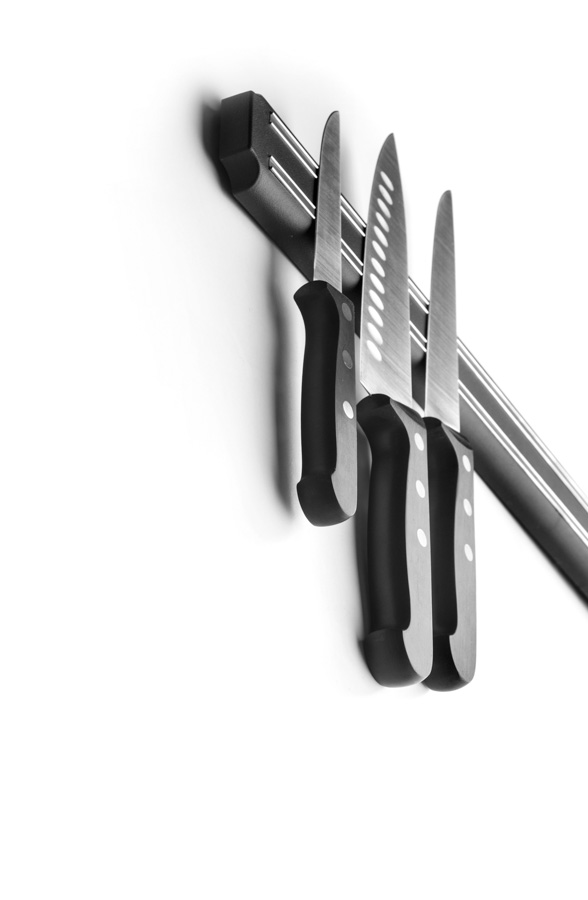 Suporte Magnético para Facas 380 mm em Plástico para Cozinha
