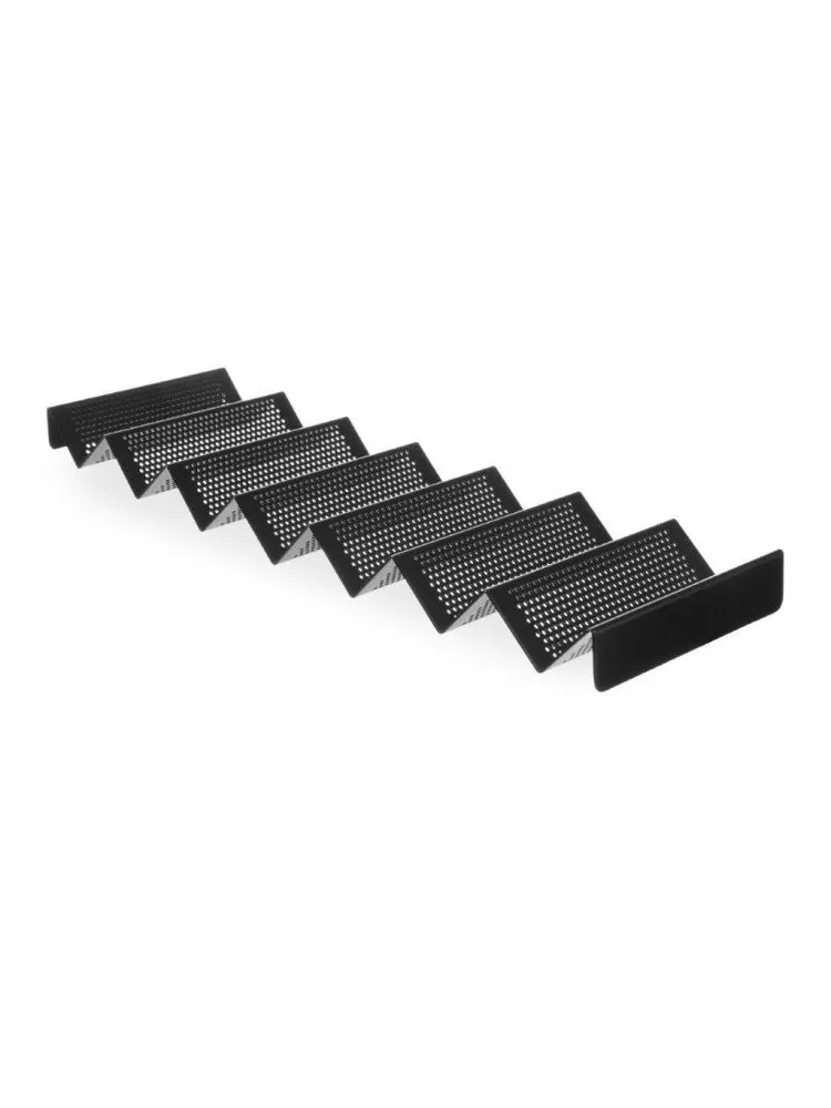Suporte para Pão Perfurado, Alumínio Preto, 580x170x40mm