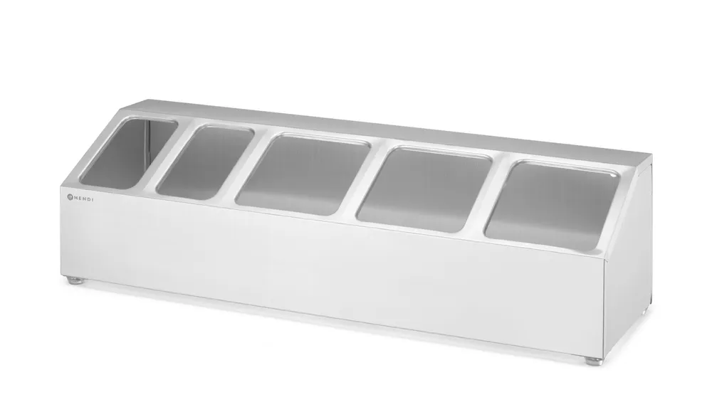 Suporte para Recipientes Gastronorm 5 Compartimentos 745x245x215mm
