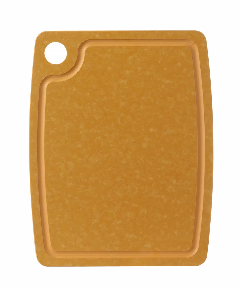 Tábua de Corte Fibra Madeira 370x275x6mm Castanho