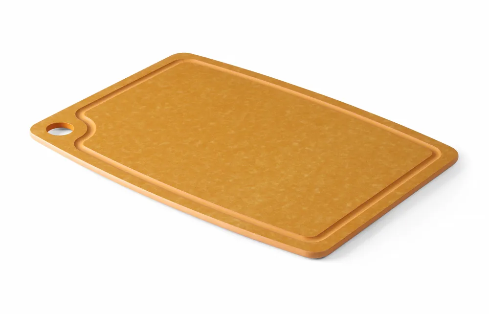 Tábua de Corte Fibra Madeira 370x275x6mm Castanho