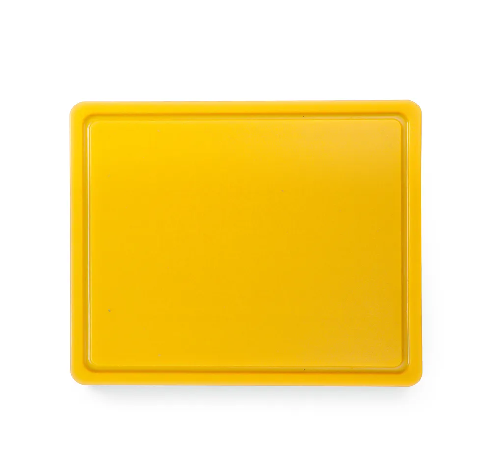 Tábua de Corte Gastronorm 1/2 Amarela 325x265mm para Cozinha Profissional