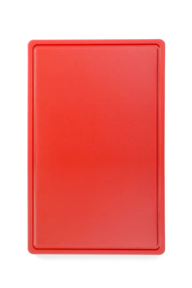 Tábua de Corte Gastronorm 1/1 Vermelha 530x325mm para Carne Crua