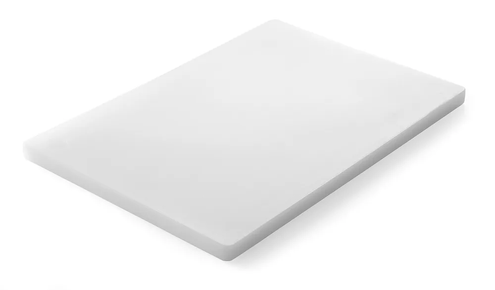 Tábua de Corte Profissional 450x300x20 mm Branca com Pés Antiderrapantes