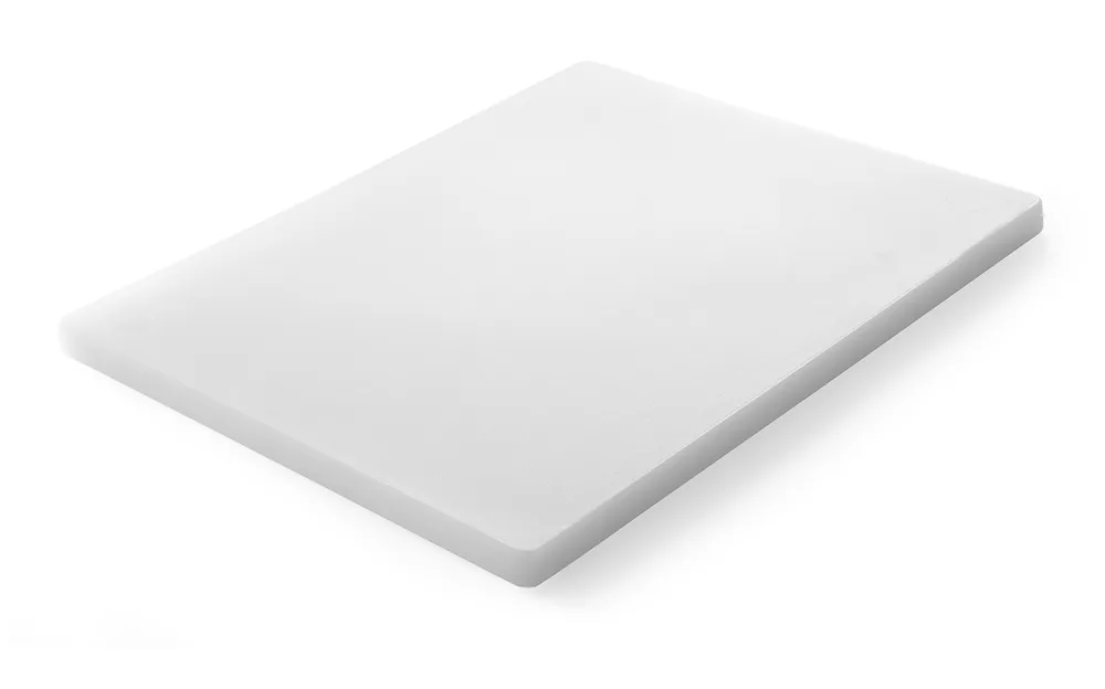 Tábua de Corte Profissional 450x300x20 mm Branca com Pés Antiderrapantes