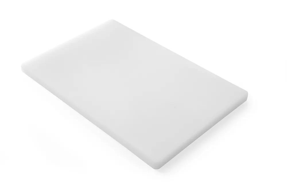 Tábua de Corte Profissional 450x300x20 mm Branca com Pés Antiderrapantes