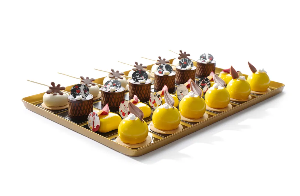 Tabuleiro de Apresentação Dourado 400x300mm para Buffet