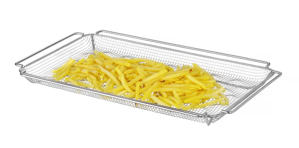 Tabuleiro para Batatas Fritas Forno GN 1/1, Ondulado, 530x325x40mm