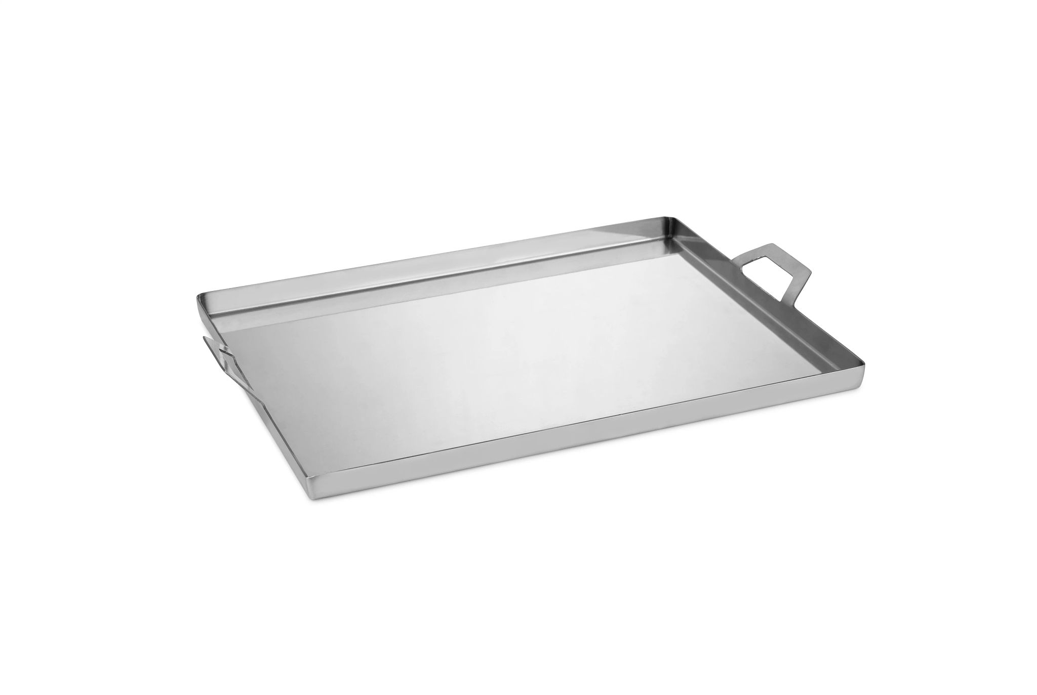 Tabuleiro Inox com Pegas 35.5x18 cm para Forno