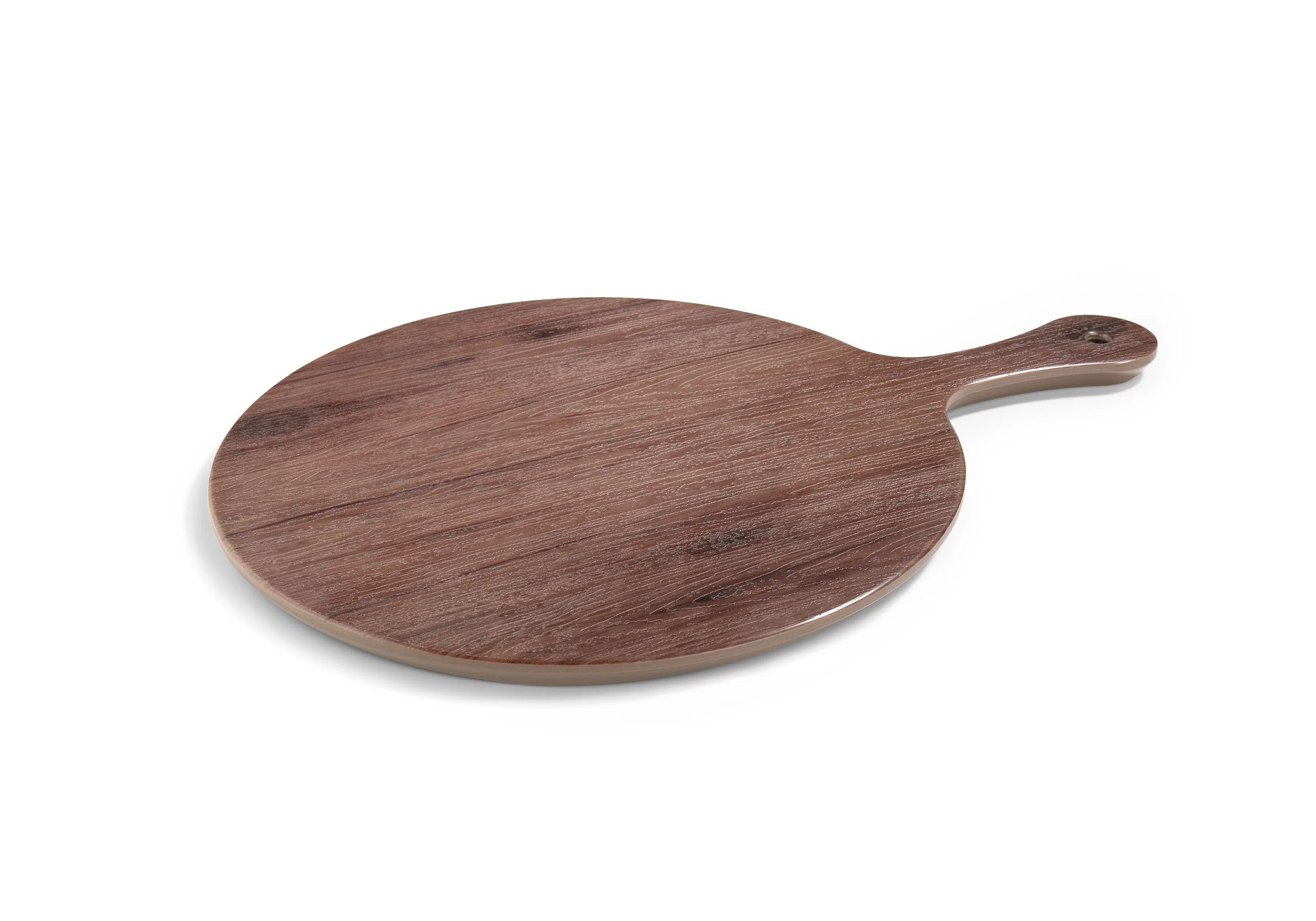 Tábua de Melamina Redonda 30 cm Acabamento Carvalho