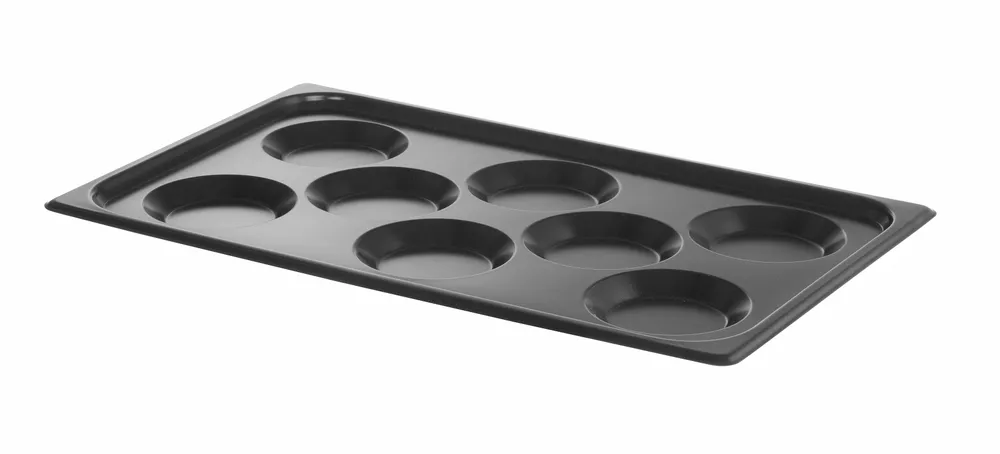 Tabuleiro Antiaderente para Ovos GN 1/1 - 8 Moldes Ø11cm