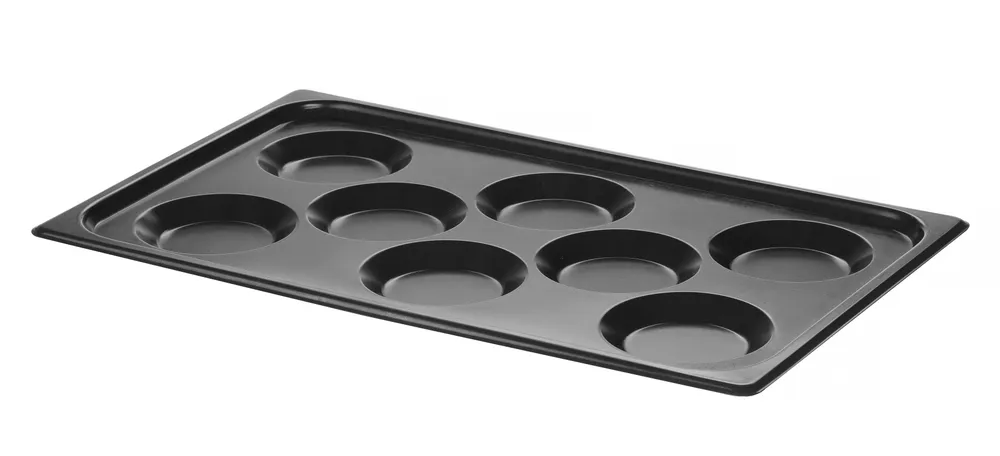 Tabuleiro Antiaderente para Ovos GN 1/1 - 8 Moldes Ø11cm