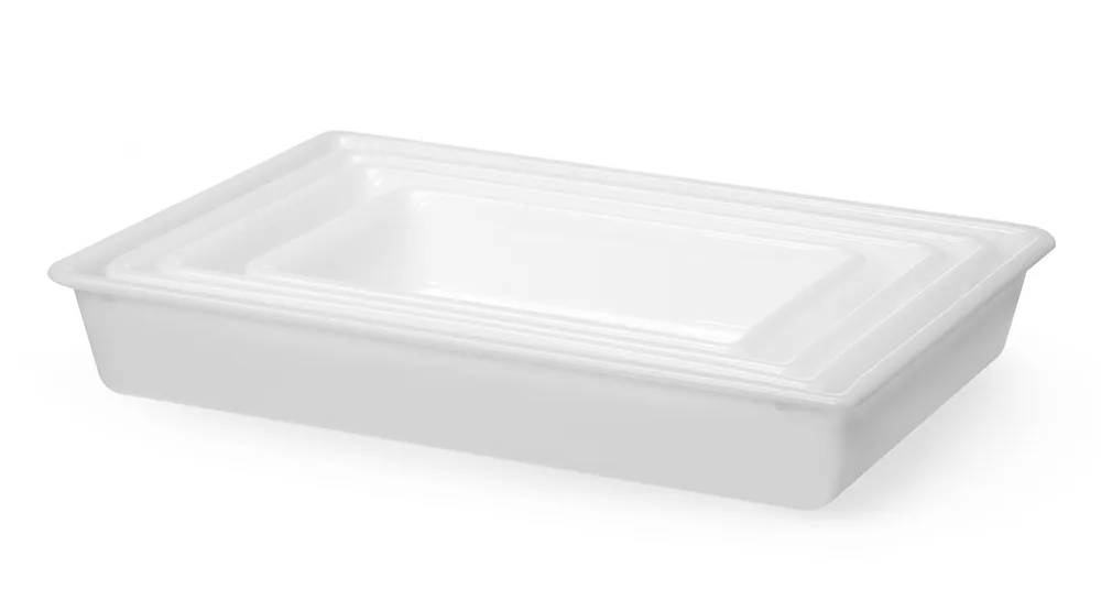 Tabuleiro de Preparação 12L em Polietileno Branco 535x385x85mm