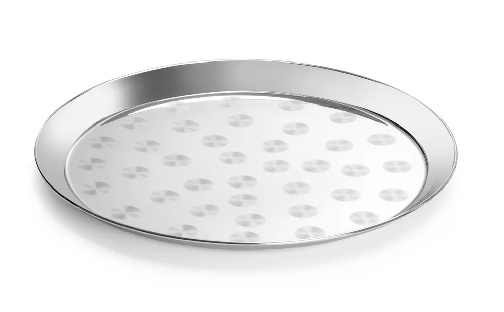 Tabuleiro Redondo para Servir ø400mm em Aço Inoxidável