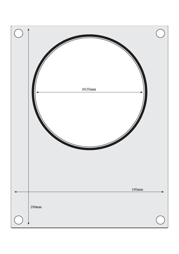 Tabuleiro para Seladora Térmica, 187x137 mm, Alumínio