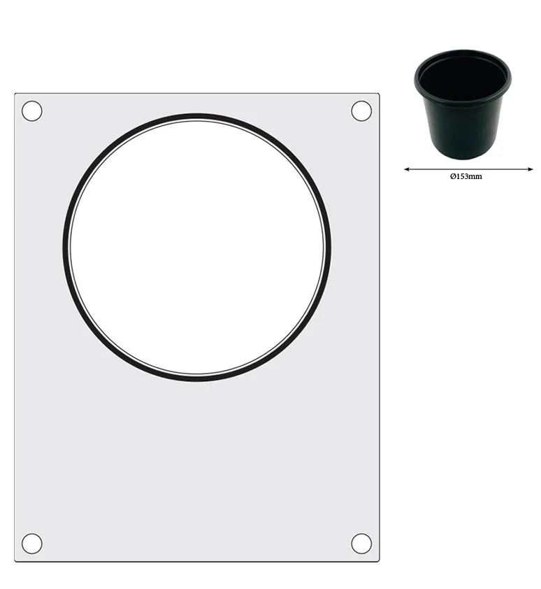 Tabuleiro para Seladora Térmica, 187x137 mm, Alumínio
