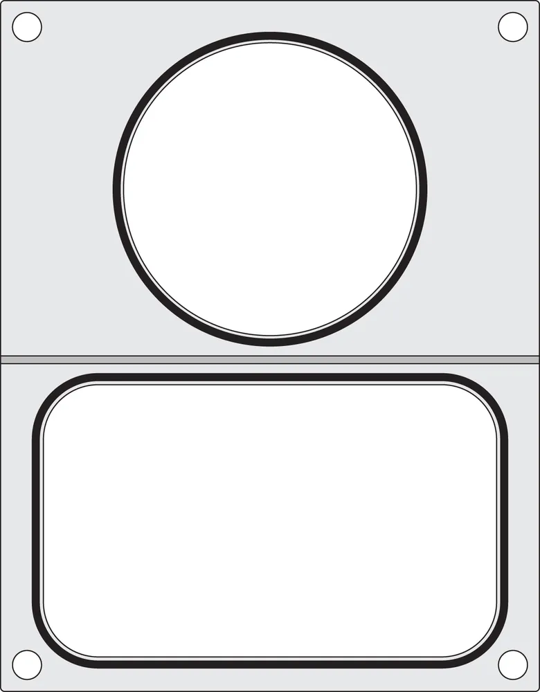 Tabuleiro para Seladora Térmica 178x113 mm + Recipiente ø115 mm