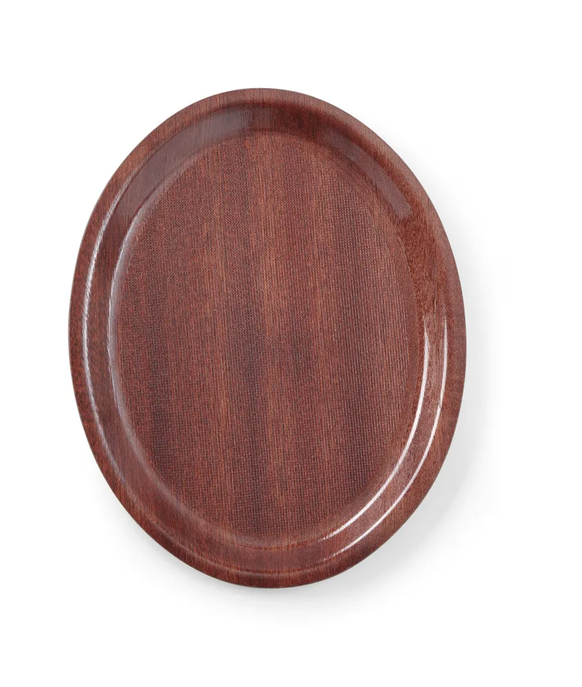Tabuleiro de Serviço em Madeira Mogno Antiderrapante 230x160mm