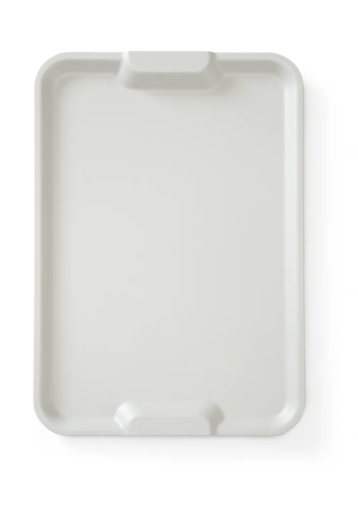 Tabuleiro Euronorm Polipropileno com Pegas, Cinzento, 530x370x28mm