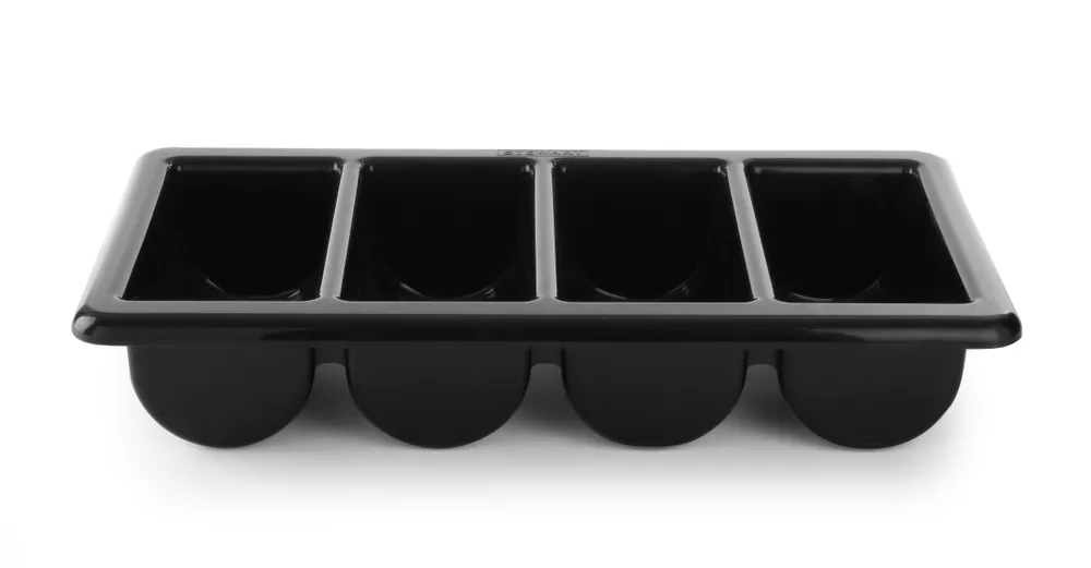 Tabuleiro para Talheres 4 Compartimentos GN 1/1 - 529x325x100mm