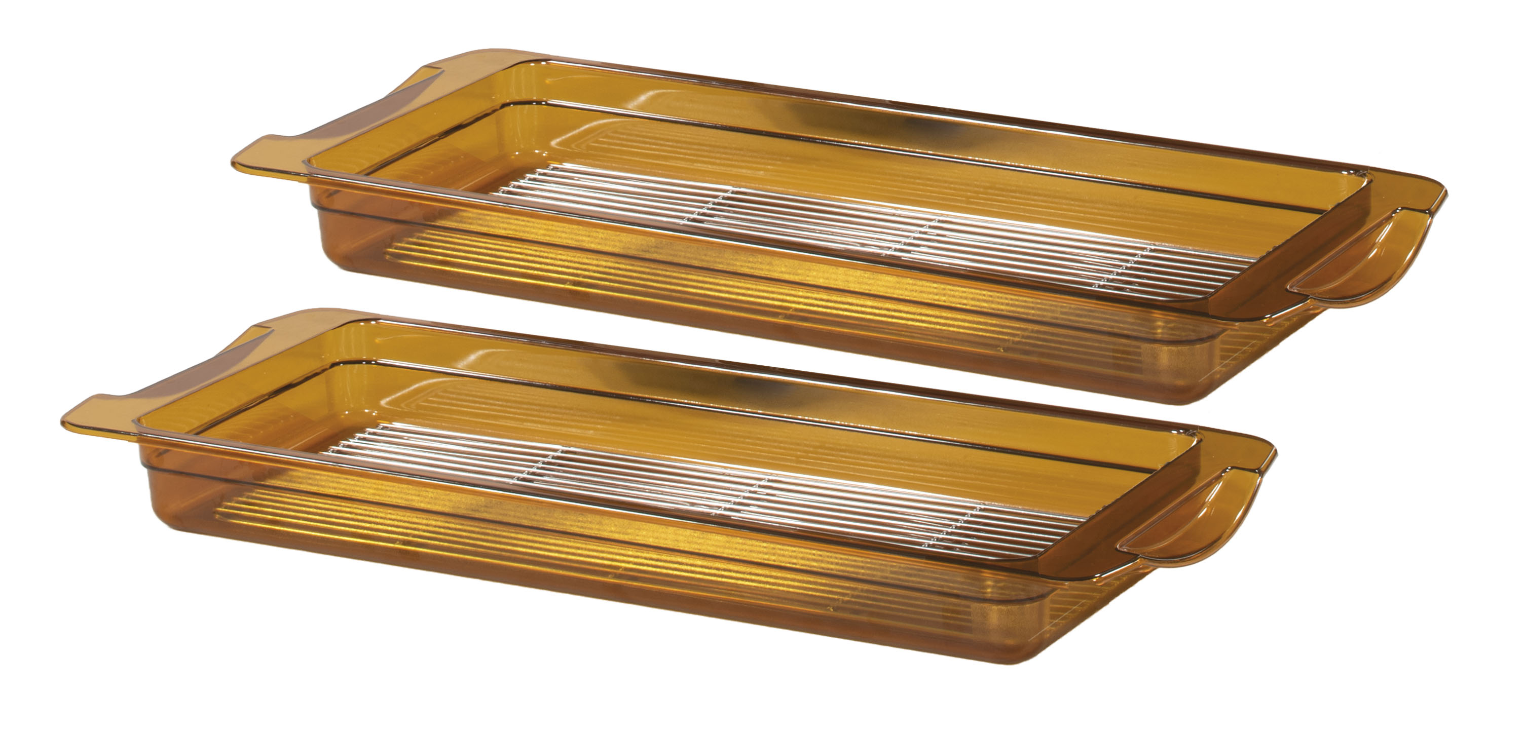 Conjunto 2 Tabuleiros GN 2/4 Alta Temperatura Plástico PEI