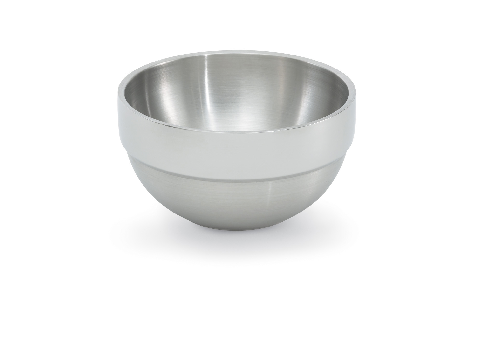 Taça de Serviço Redonda Parede Dupla Aço Inox 14.4cm