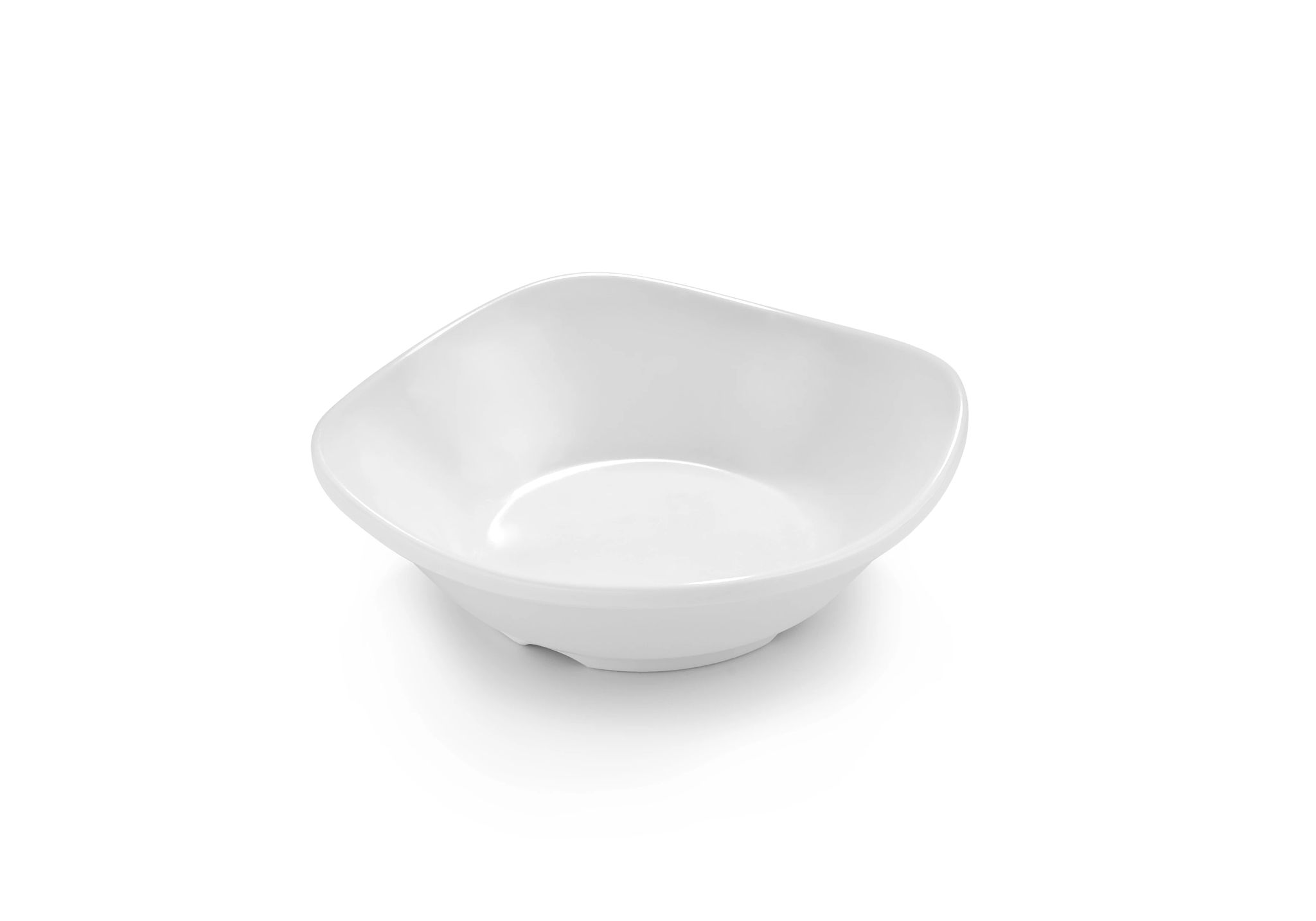 Taça Quadrada Mini Melamina Branca 100 mm 0.1 L