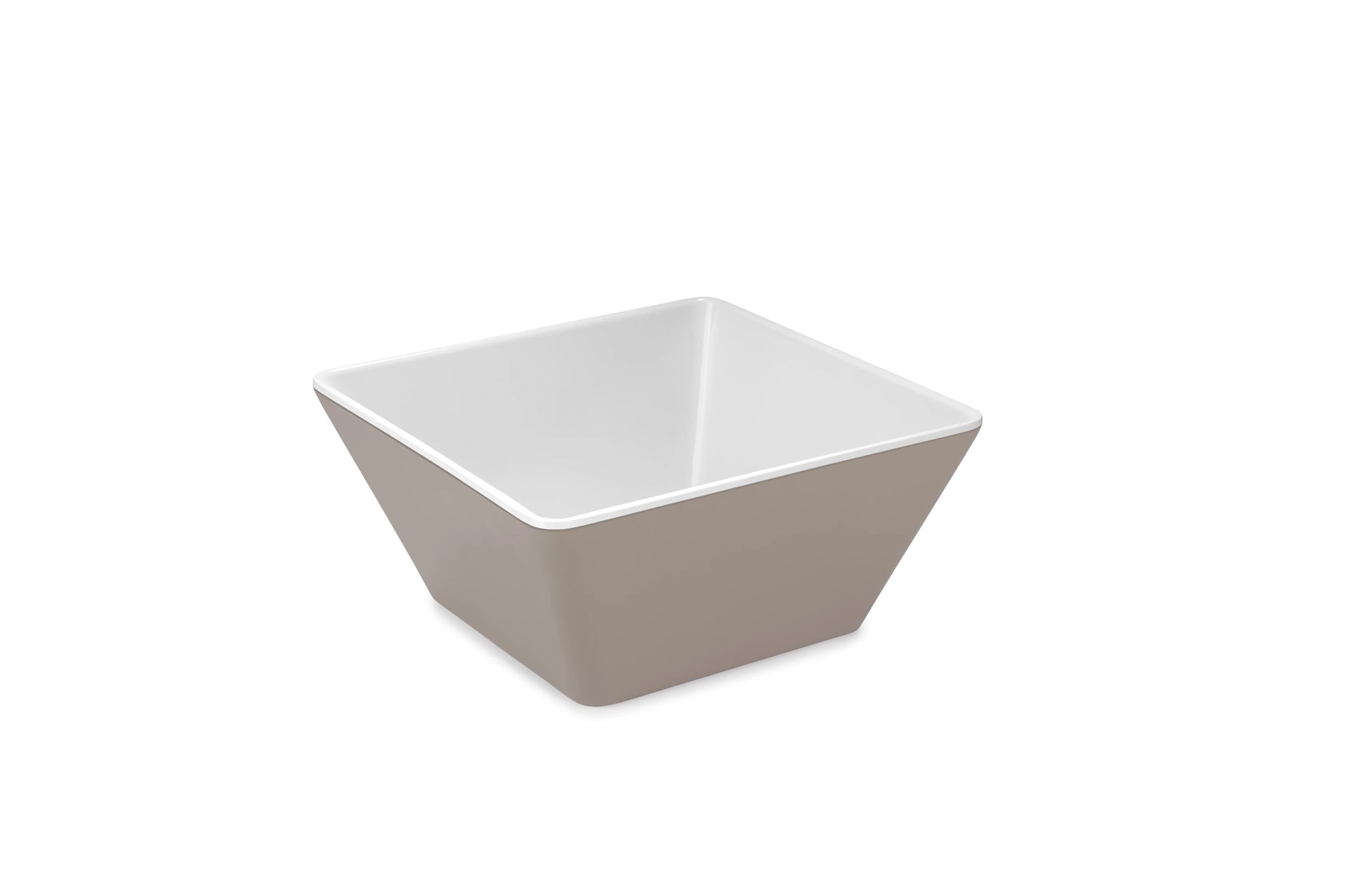Taça Quadrada Melamina Bicolor 18x18 cm para Serviço de Mesa