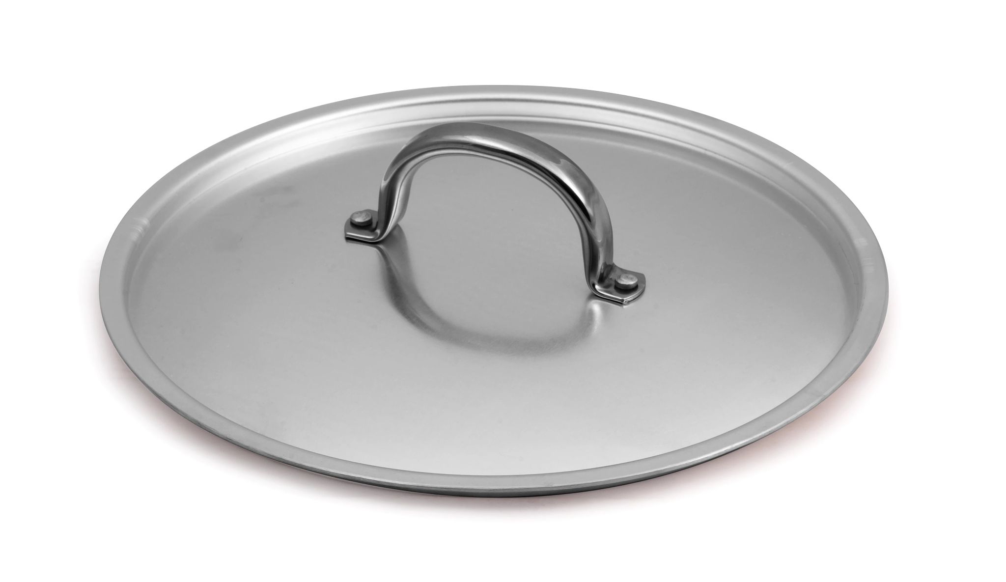 Tampa de Alumínio 32 cm com Pega Inox para Cozinha Profissional