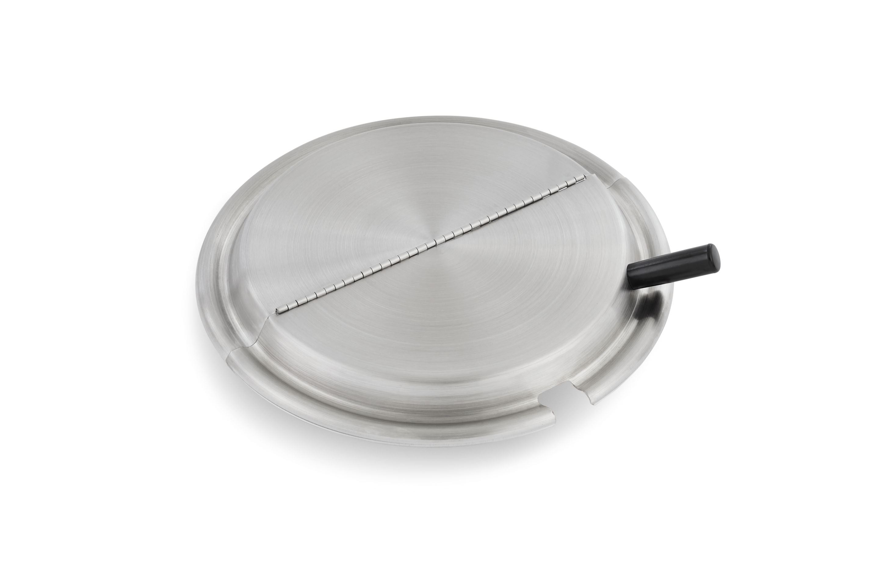 Tampa com Dobradiça e Orifício para Concha 290.5 mm Aço Inox
