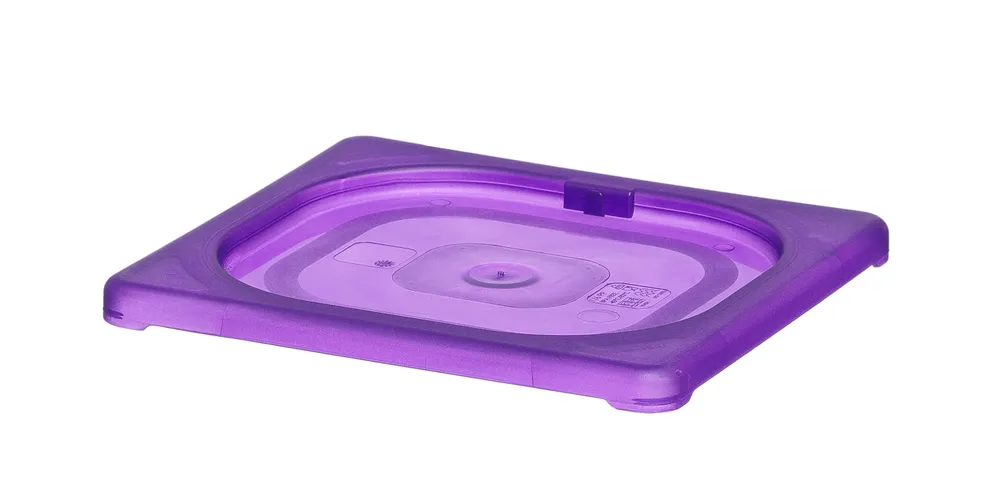 Tampa Gastronorm GN 1/6 Roxo em Polipropileno HENDI 176x162mm