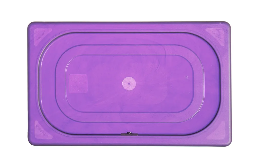 Tampa Gastronorm GN 1/4 Roxo Hendi - Polipropileno 265x162mm