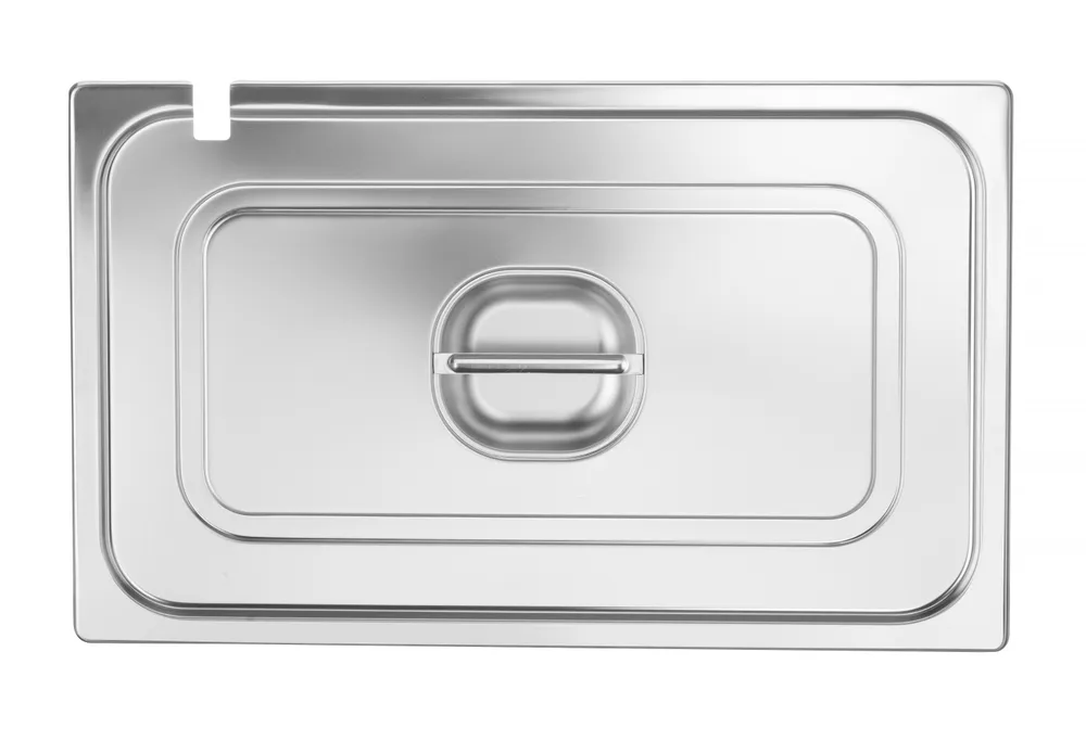 Tampa Gastronorm GN 1/1 com encaixe para colheres, 530x325mm