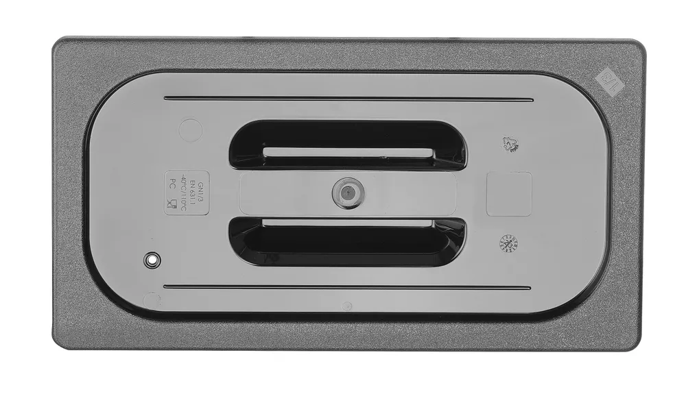 Tampa Gastronorm GN 1/3 Preta 325x176mm para Recipientes Profissionais
