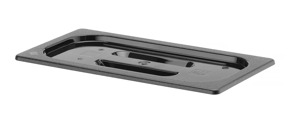 Tampa Gastronorm GN 1/3 Preta 325x176mm para Recipientes Profissionais