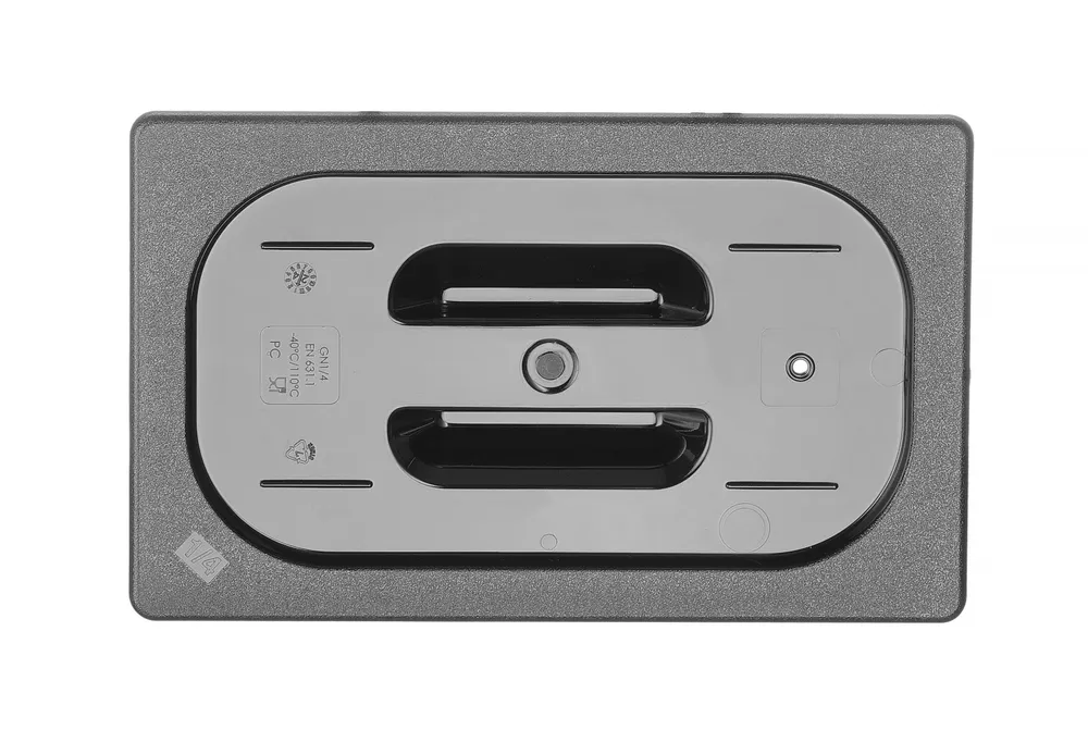 Tampa Gastronorm GN 1/4 Policarbonato Preto 265x162mm