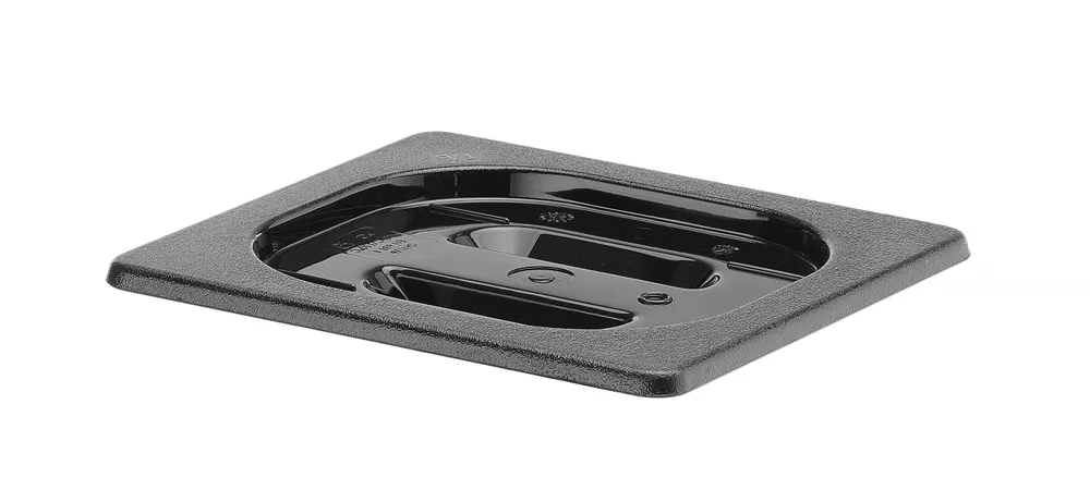 Tampa Gastronorm GN 1/6 Preta 176x162mm Policarbonato
