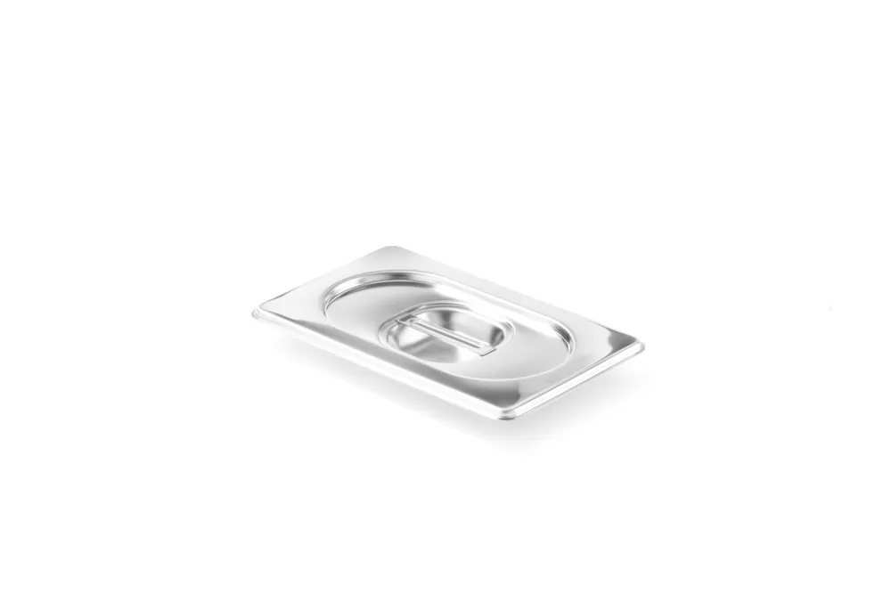 Tampa Gastronorm GN 1/9 176x108mm em Aço Inoxidável