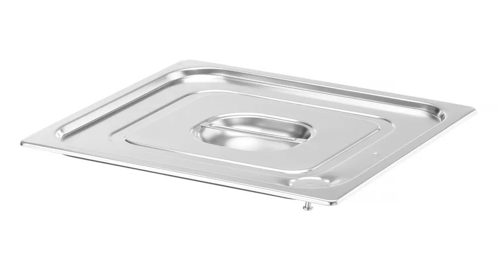 Tampa Gastronorm GN 2/3 em Inox com Vedação Hermética de Silicone
