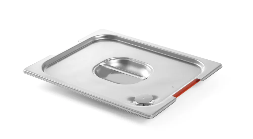 Tampa GN 1/2 Aço Inoxidável com Recesso na Pega 265x325mm