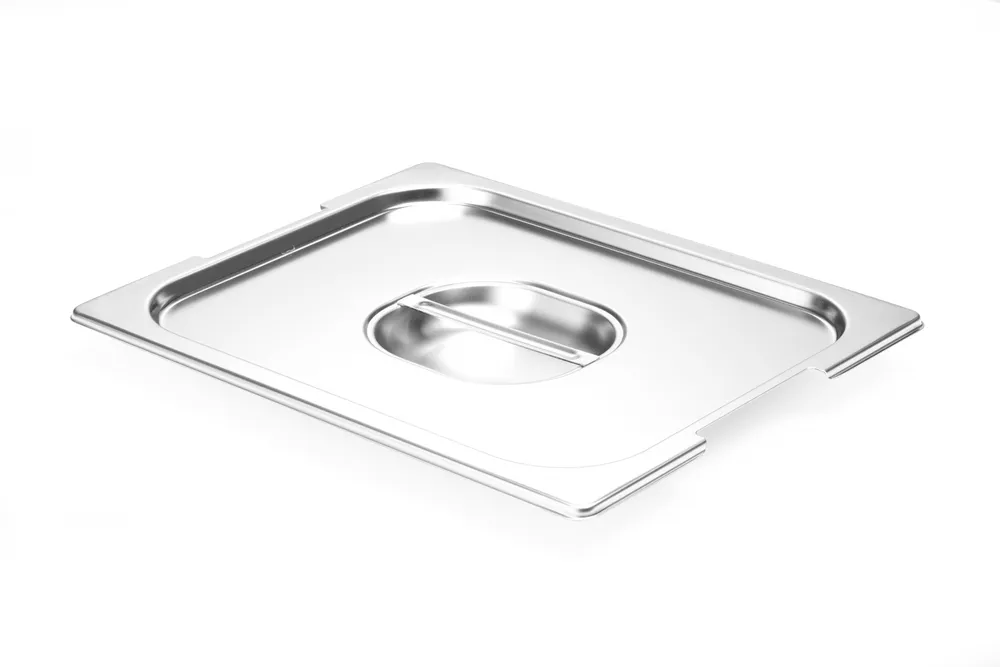 Tampa GN 1/2 Aço Inoxidável 265x325mm com Reentrância na Pega
