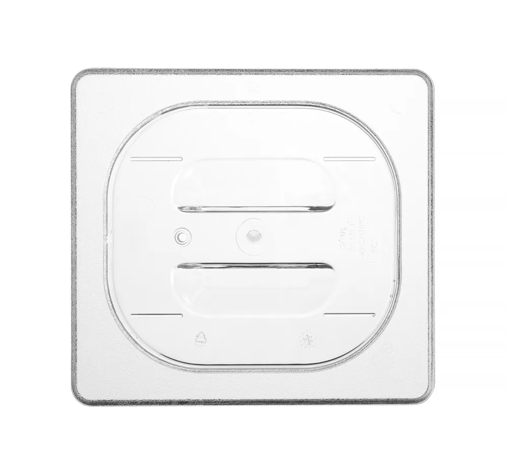 Tampa Gastronorm GN 1/6 Transparente 176x162mm Policarbonato