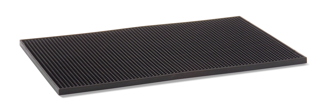Tapete de Bar Retangular Preto 45.7x30.5 cm